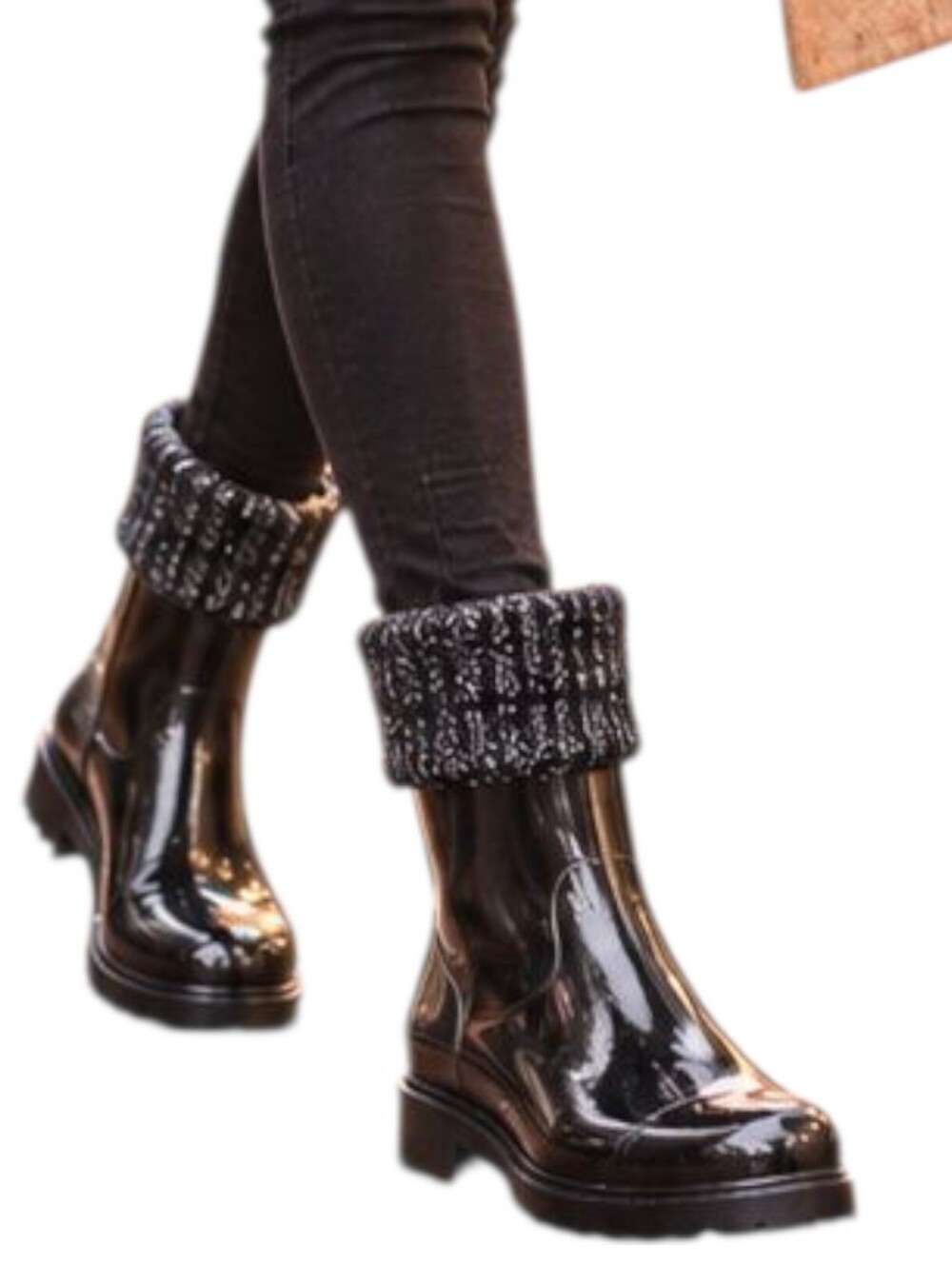 Juicy Couture Black Rain Boots | Size 6 | Excellent Condition